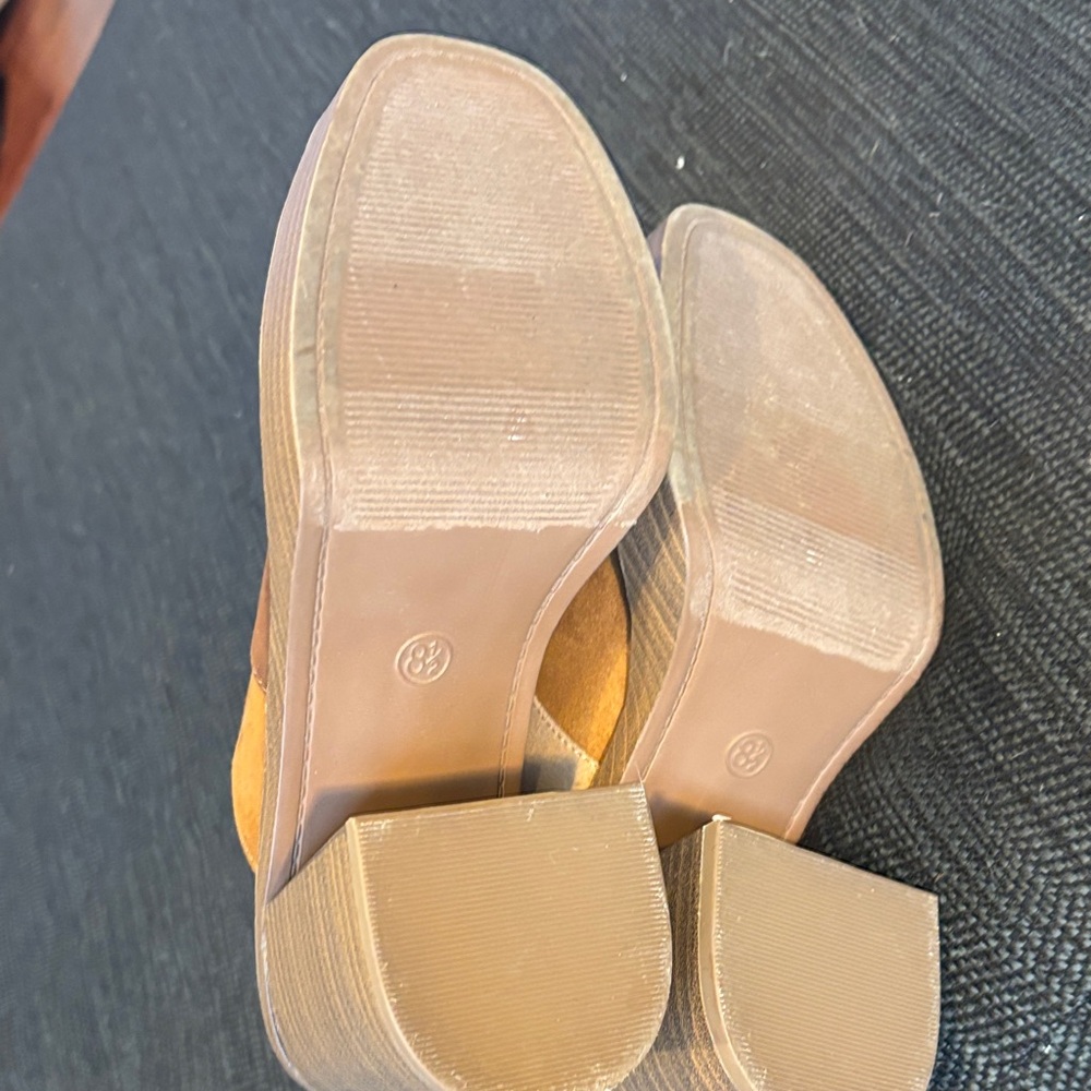 Universal Thread Tess Heels Mule Platform Patchwo… - image 8